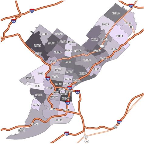 phila zip codes by address.